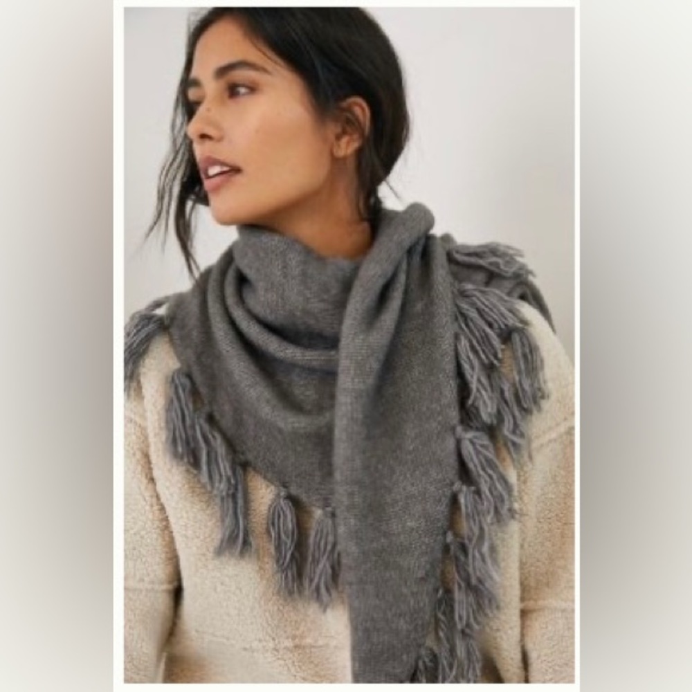 Tasseled Triangle Scarf By Anthropologie
